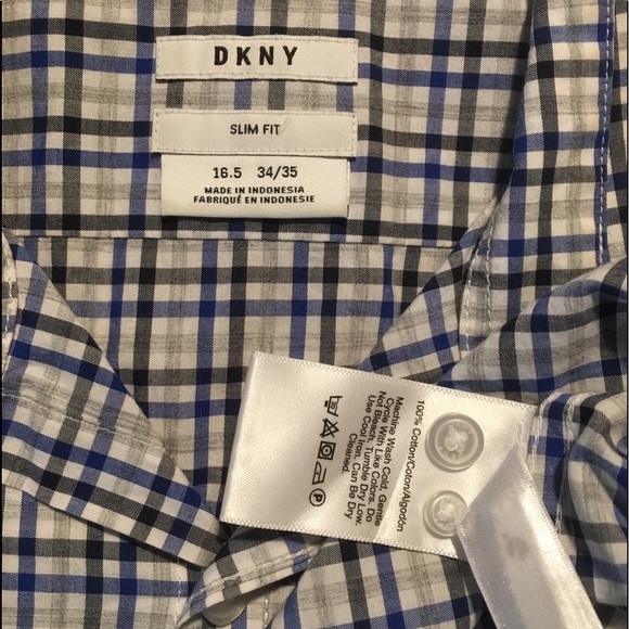 .*DKNY* Men’s 100% cotton long sleeved shirt - Picture 8 of 9